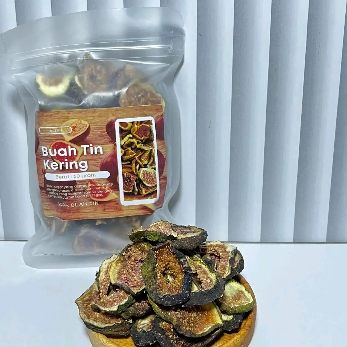 Buah Tin Kering 100g - Camilan Sehat dan Nikmat - Snack murah Cemilan