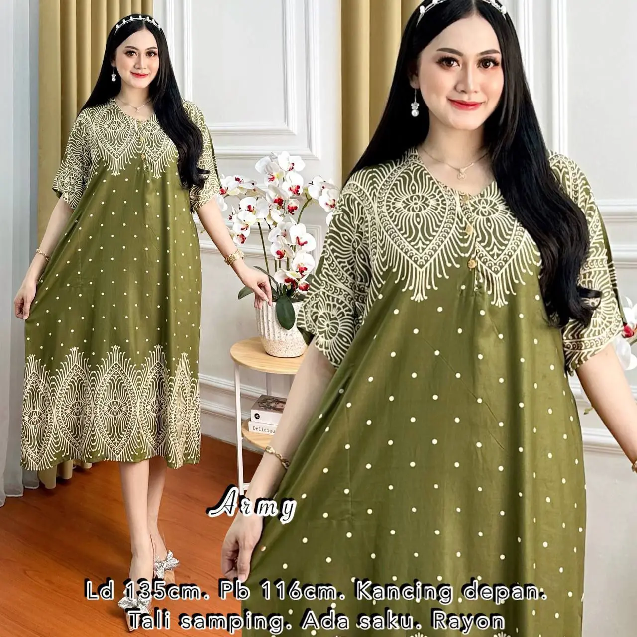 DASTER RAYON JUMBO LD 130 PB 116 MOTIF XXXL Dewasa Busui