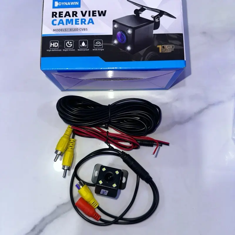 DYNWIN Kamera Mundur LED CVR HD Rear View Camera dengan Kabel dan Port Konektor untuk Mobil