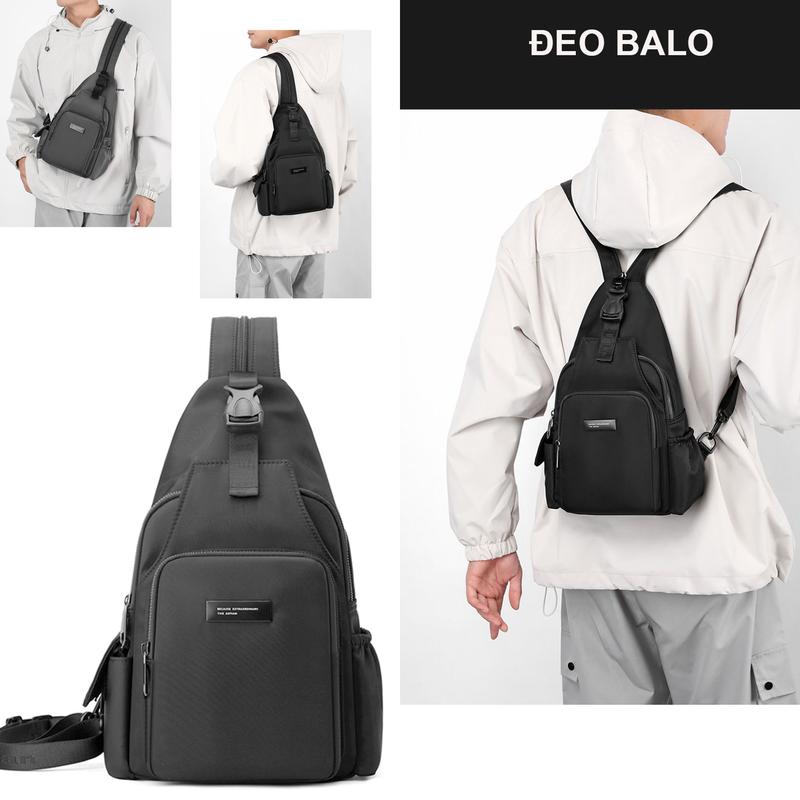Túi đeo chéo nam vải chống nước túi đeo vai kết hợp balo thông minh Aotian cao cấp