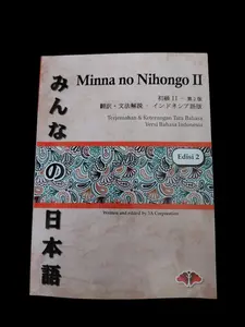 BUKU MINNA NO NIHONGO 2 TERJEMAH & KETERANGAN TATA BAHASA  VERSI BAHASA INDONESIA