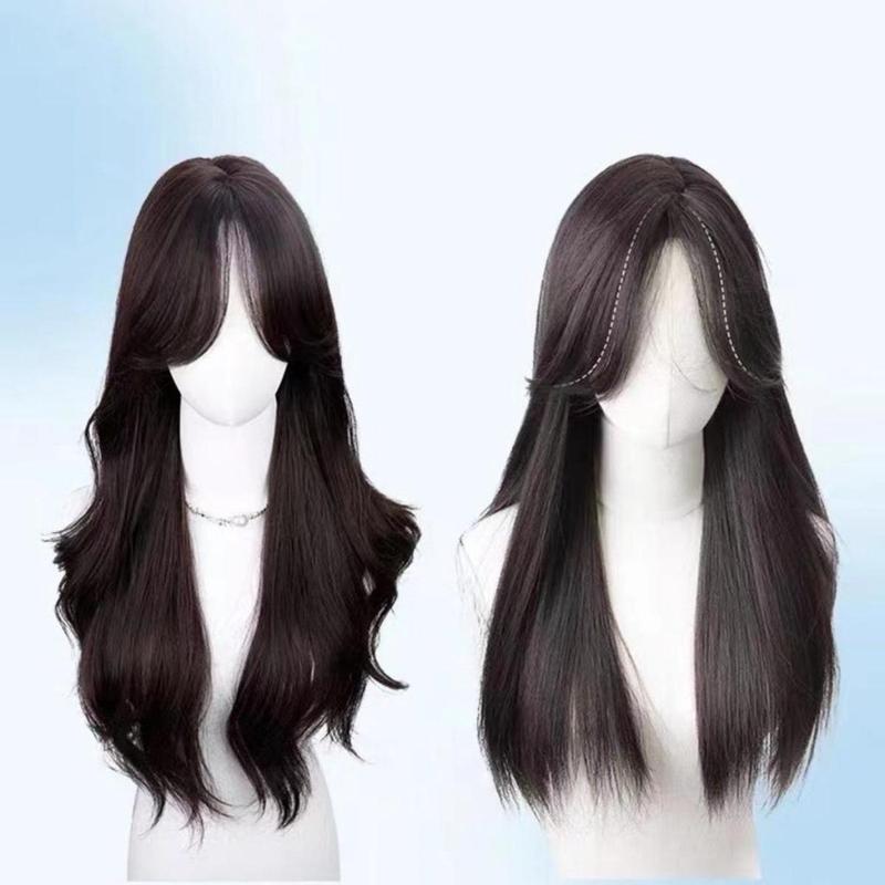 Product Introduction of YANKUN 60cm Women Wig Natural Long Straight Hair Wig for Women Fluffy Smooth Ventilate Retouch Your Face Hair Extensions 11