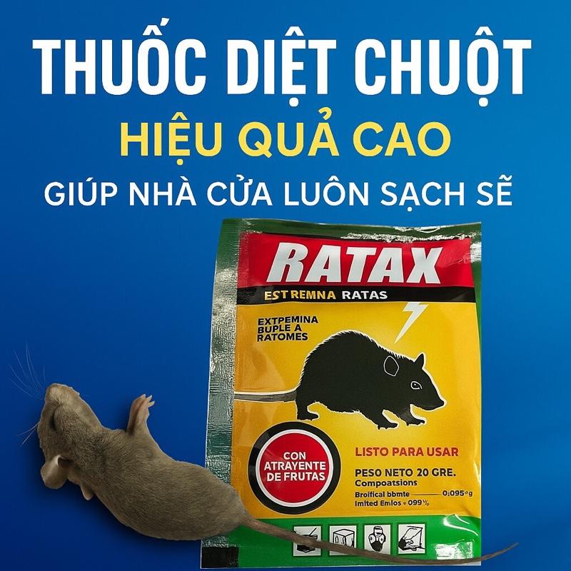  Combo 5 10 50 Gói Thuốc Diệt Chuột Ratax – Giải Pháp Loại Bỏ Chuột Hiệu Quả 