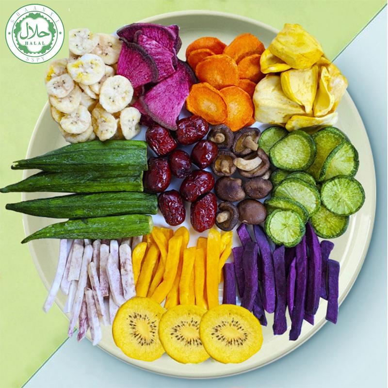 [HALAL]Keripik Mix Sayur & Buah Vegetables Chips & Fruits Kemasan Pouch Premium Chinese food Snack Cemilan Sweet COD Local delivery within 24 hours Manis Camilan 8