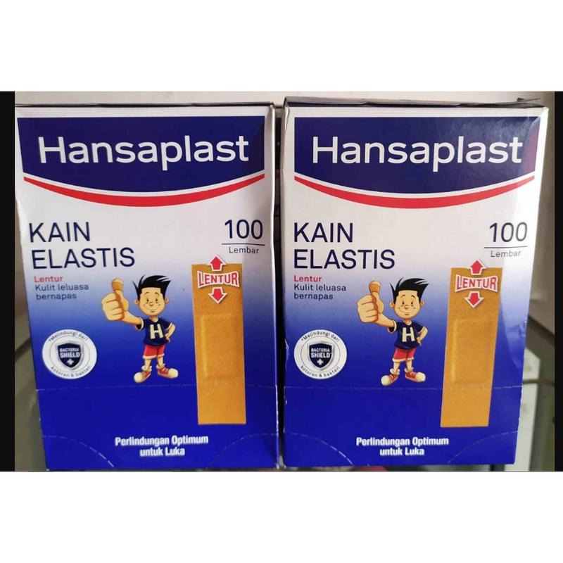 Plaster Merek HANSAPLAST / Plester Luka Kain Elastis / 1 Pak isi 100 2