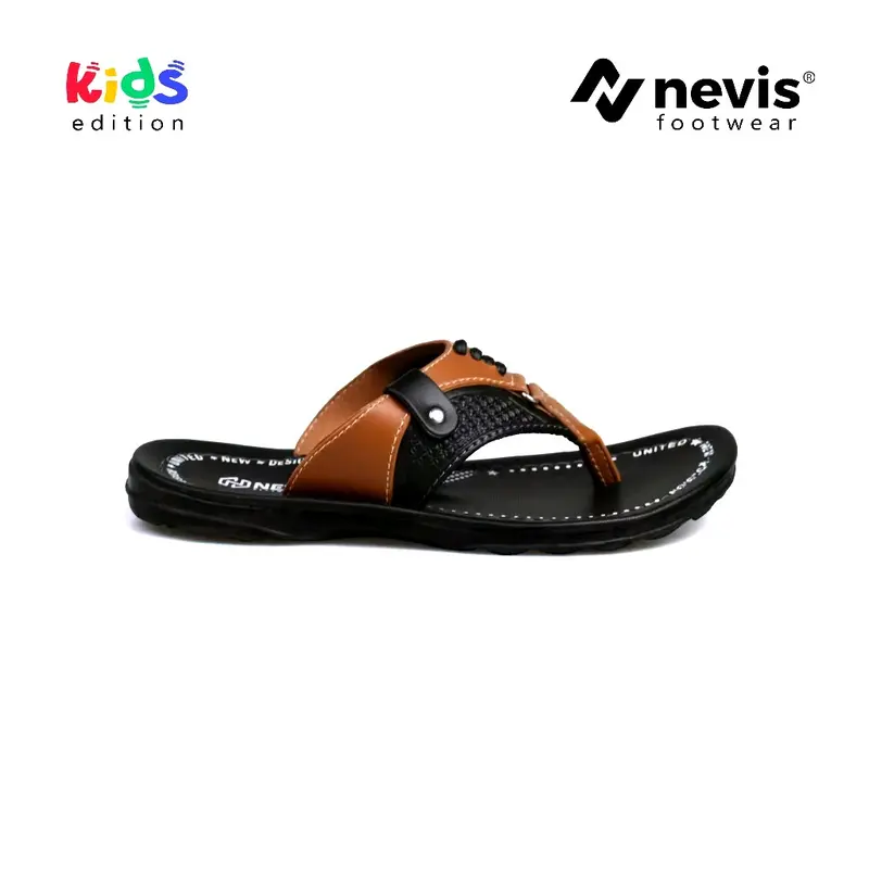 Nevis sandal anak laki laki daffa sandal jepit kulit anak cowok 1