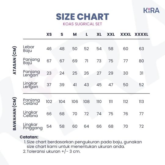 KOAS SURGICAL SET/Baju Jaga/Seragam Koas/American Drill/Kira Scrub KOAS SURGICAL SET/Baju Jaga/Seragam Koas/American Drill/Kira Scrub