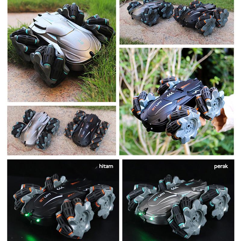 Product Introduction of Toys home Induksi isyarat mainan mobil remote control penggerak empat roda kendaraan off-road rollover mobil drift mobil aksi dua sisi 0