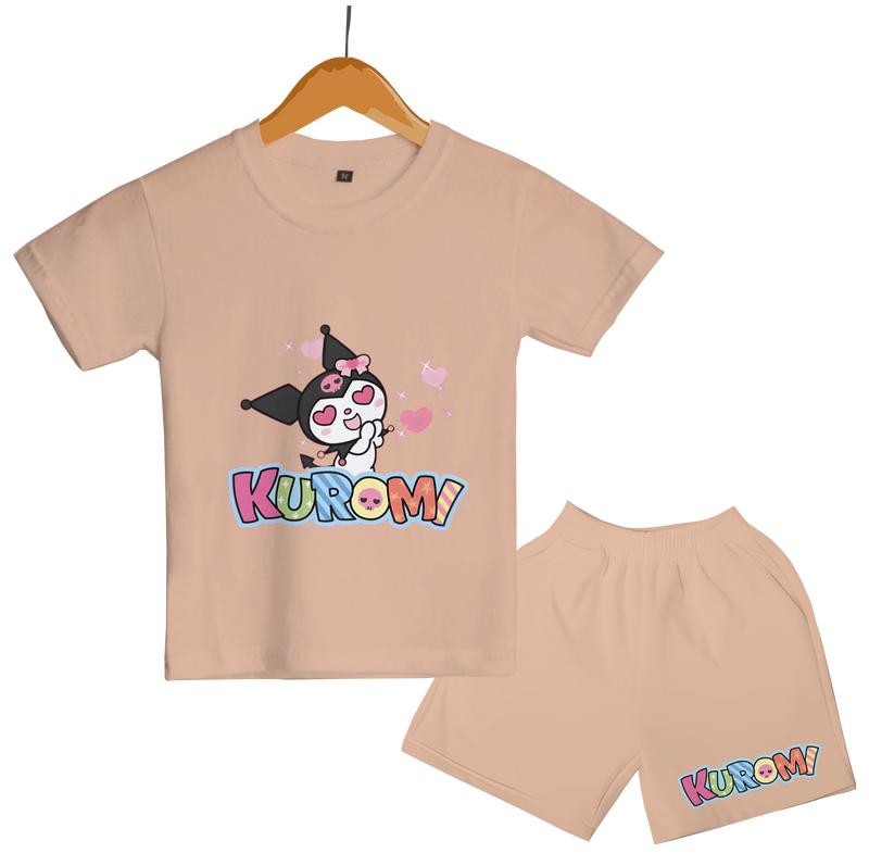 Luwi Kids Setelan Anak Cewek Cowok Gambar Kuromi Colorfull Celana Fashion 3