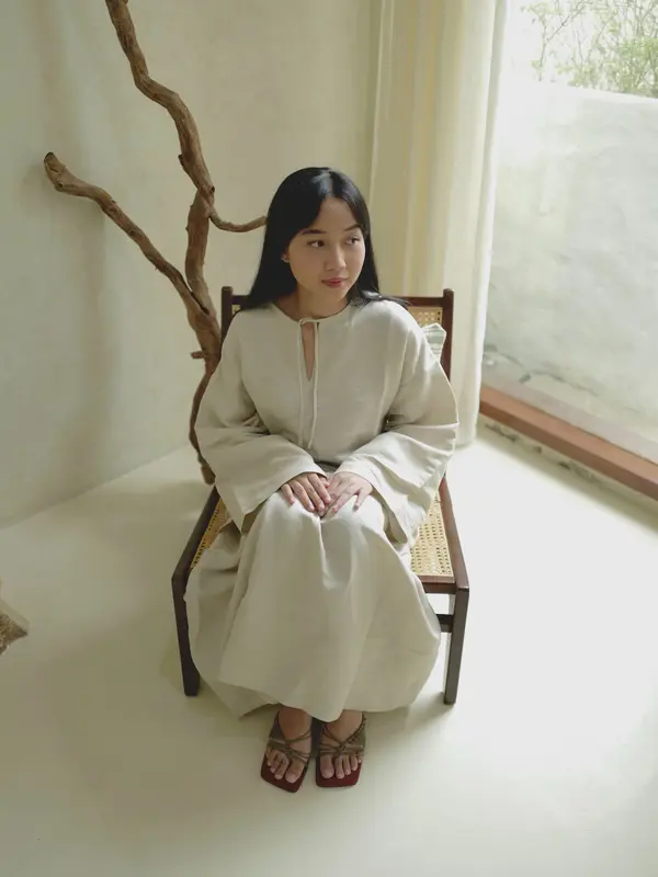 ENCAPSULE - Zera Set (Linen Blouse One Set | Raya Collection) 3