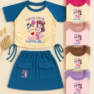 Setelan Anak Cewek Set Rok Ubur-Ubur Ikan Lele Usia 1-10 Tahun