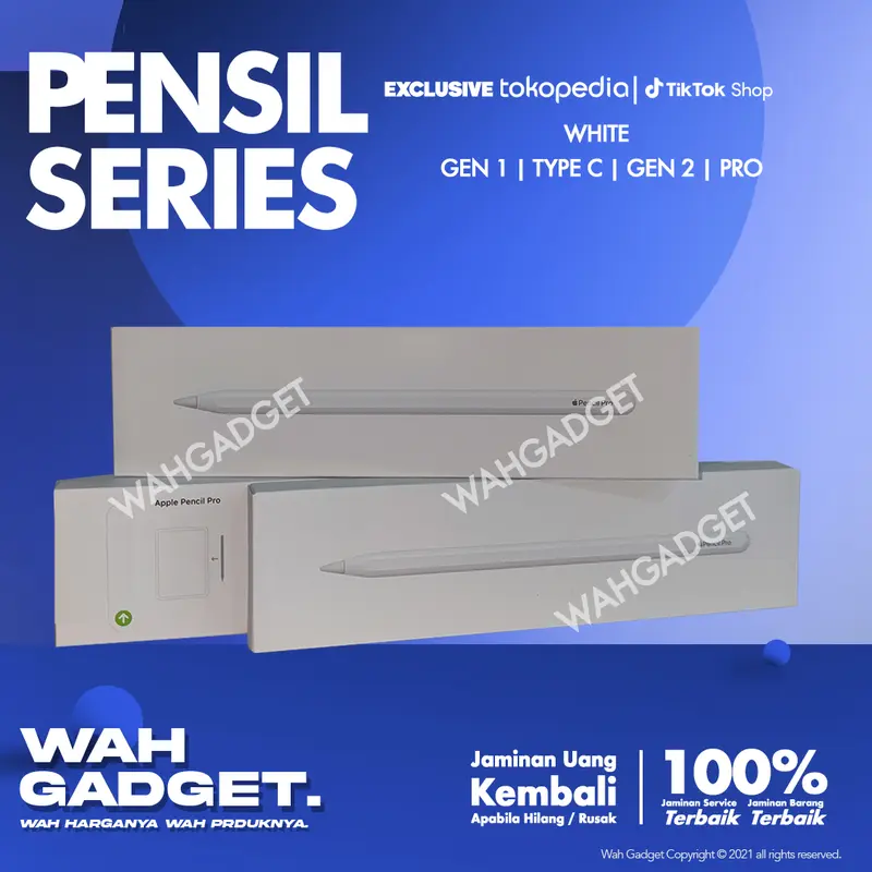 Apple Pencil 1 l 2 l Pro l Type C Original | BNIB | Garansi Inter 1 Tahun TOKOPEDIA exclusive