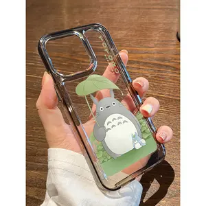 Totoro Casing Samsung Galaxy A54 A55 S24 Ultra A05 A05s A54 5G A24 A12 A52s A53 A13 Note 20 Ultra S22ultra A04s S20fe Tema Anime Case Bening Samsung A15 S23ultra A72 A04s A34 5G S21 A32 A73 A24 A33 A35 5G M12 A52 Silicone Pelindung Kamera SoftCase