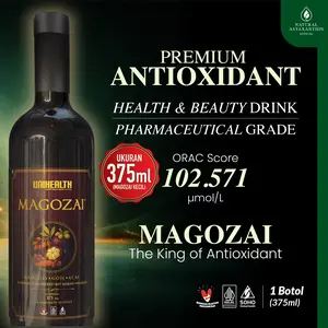 Premium Antioxidant (non Astaxanthin) - Superfruit dengan kandungan ekstrak buah manggis, goji berry & açai berry Score ORAC 102.571 mikromole/liter - Magozai - 1 botol @375ml