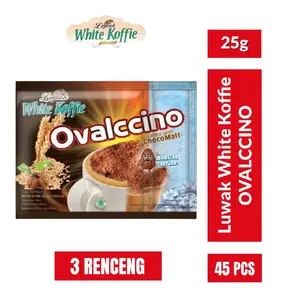 3 Renceng Luwak White Koffie Ovalccino 45 Sachet