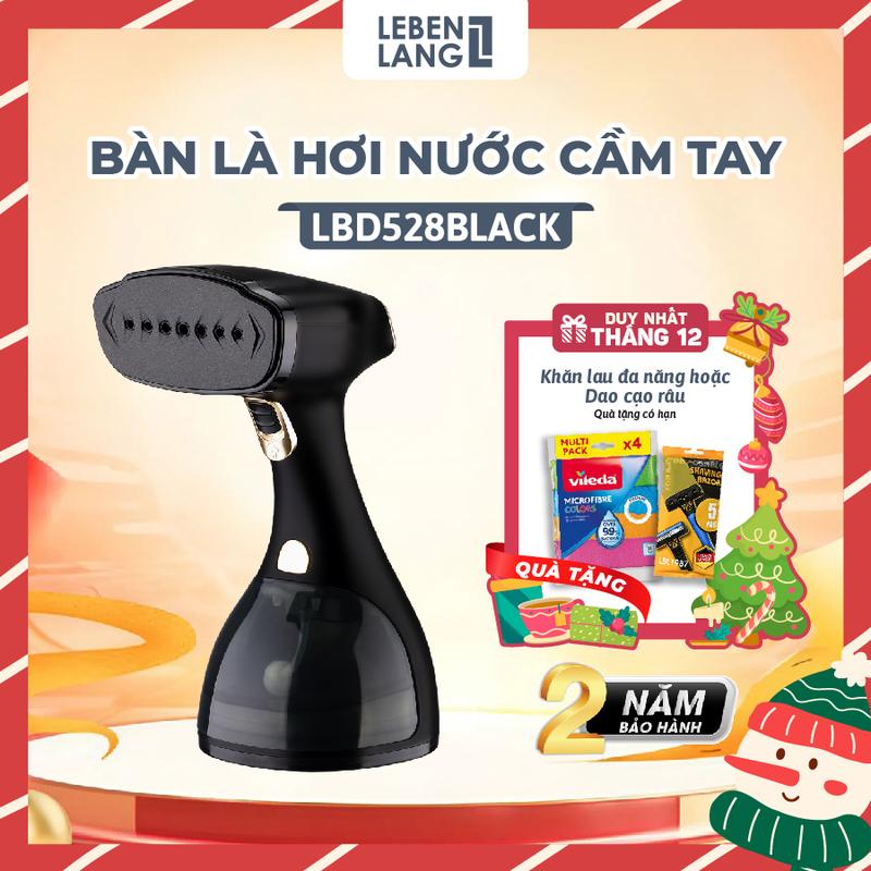   Best Seller  Bàn ủi hơi nước cầm tay LEBENLANG LBD528 công suất 1500W-300ML bảo hành đổi mới 1-1 trong 2 năm 