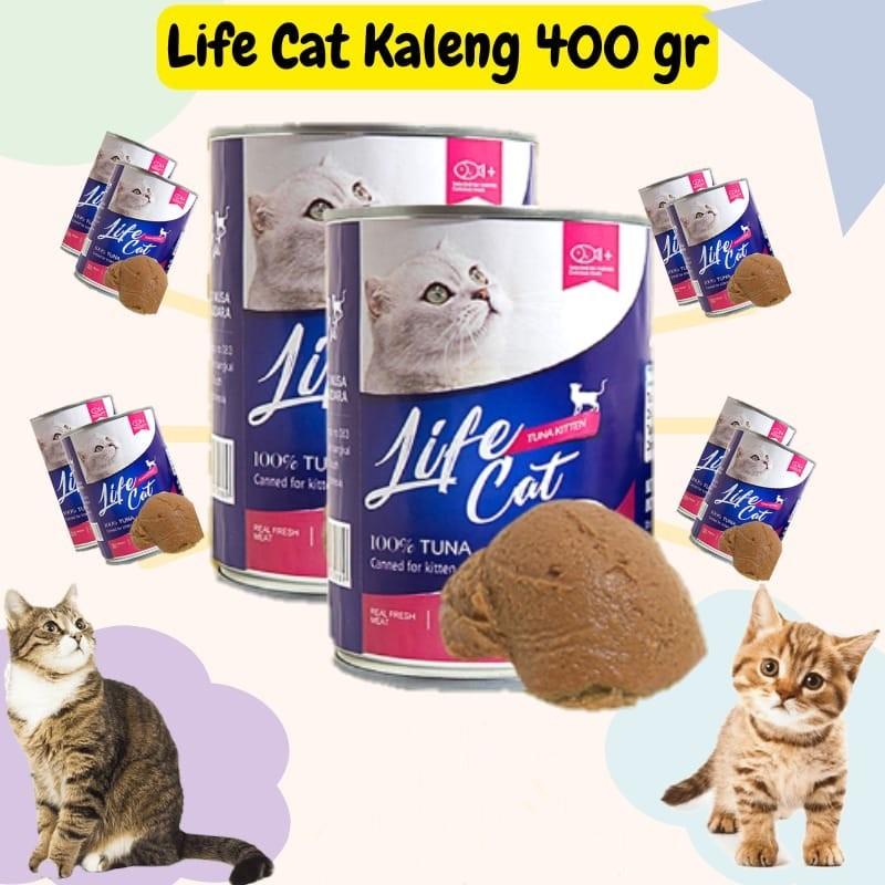 Life Cat Kaleng 400 gram | Lifecat Makanan Kucing Basah Wet Food 4