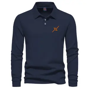 COD T-shirt Kerah Polo Panjang X New Motif Orange kaos Kerah Dewasa Shirt / Kaos Wangki Pria Polo / Kaos Seragam Kaos Distro Kerah Pria katun Pique Formal Unisex