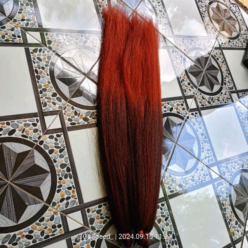 Rambut Cemara Extension Ombre mix 2 warna panjang 80 cm berkualitas halus Extension 4