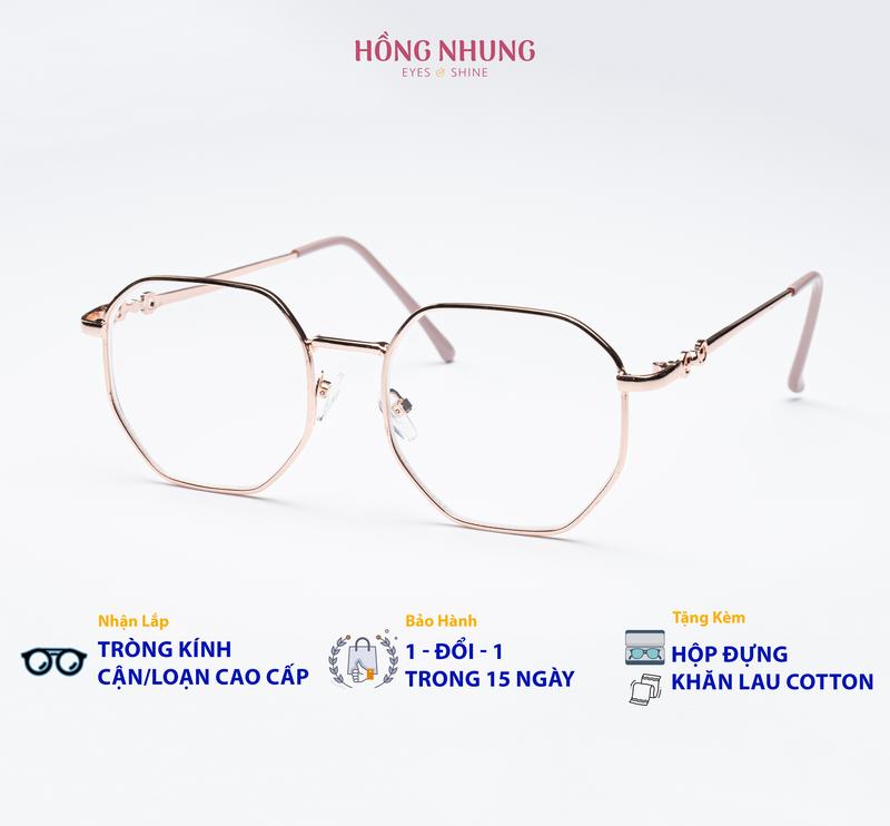 Gọng Kính Cận M4 Unisex Đa Giác – Gọng Mảnh Fit Mặt Nhỏ, Nhẹ Êm Không Gây Cấn, Lắp Độ Free - Women Mắt Kính MATKINHHONGNHUNG