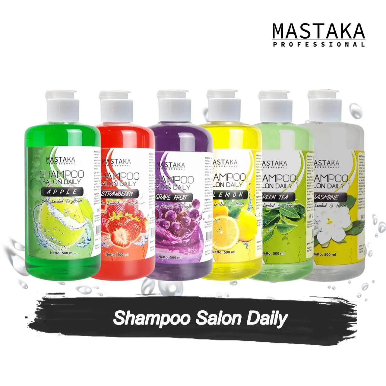 Shampoo Salon Wangi Buah Salon daily  Haircare Mastaka 500 ml Shampo Membersihkan Sampo Perawatan Kering