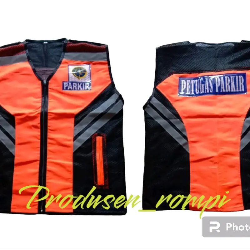 rompi parkir/petugas parkir orange kekinian 1
