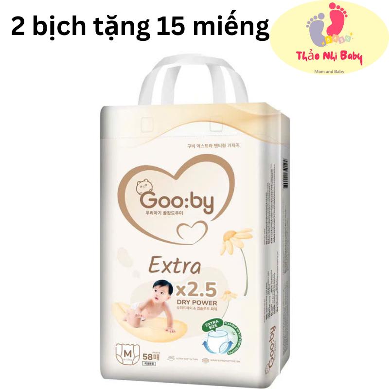 [365-BỈM NGÀY] COMBO 2 BỊCH BỈM NGÀY GOOBY EXTRA CHÍNH HÃNG