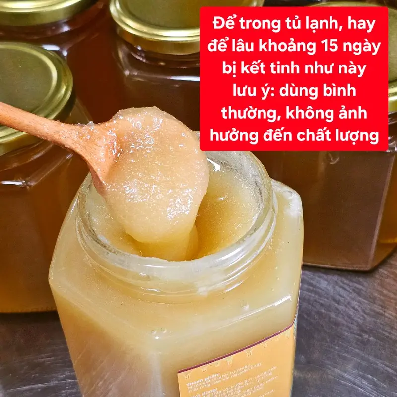 Mật Ong Gừng - Nhanh Kết Tinh - Nguyên Chất - Đặc Sánh - Hũ 500ml 1