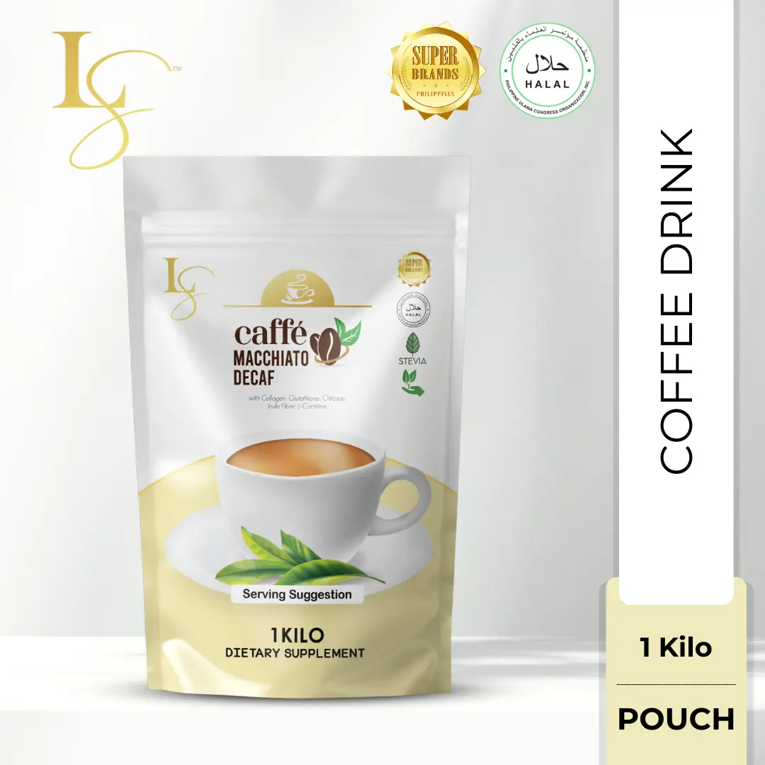 coffee glutathione LUXE BEAUTY CAFFE MACCHIATO Original and Decaf Premium with Collagen, Glutathione, L-Carnitine, Garcinia Cambogia | 8 sachets per pack | ( Best for P C O S Fitness Coffee Drink ) Ghk Cu Copper Peptide