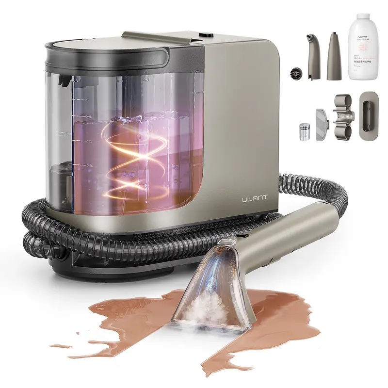 UWANT Y100-Steam 100℃蒸気噴射リンサークリーナー 18000Pa超強吸引力