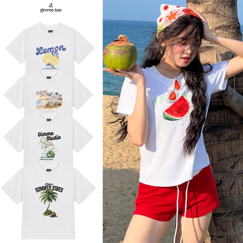 Hàng Mới Áo BabyTee Gimme - MÙA HÈ - Premium Cotton 250gsm Cotton 2 Chiều