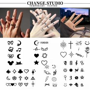 Hình xăm Dòng Ngón Tay Hình xăm tạm thời Kéo dài trong 15 ngày. Chống thấm nước và chống cọ xát Hình xăm dán