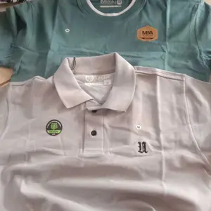 ALMOS POLO SHIRT SIMPLE LOGO UPSTATE SERIES Kaos  berkerah Pria Pendek Distro Basic Katun Tshirt