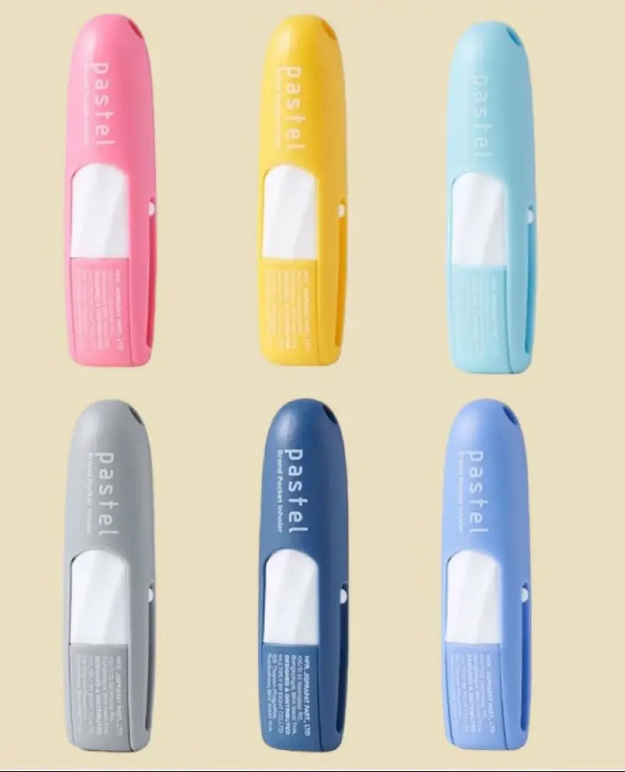 Compact Pastel Brand Pocket Inhaler for On-the-Go Aromatherapy