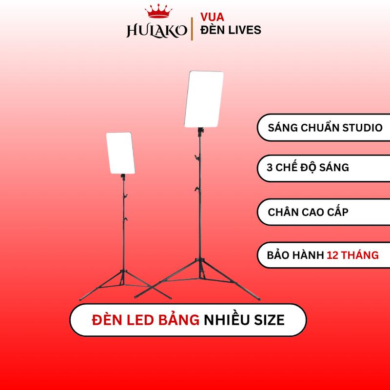 Đèn LED Bảng Full Size RL28, RL24,RL19,R16 (chân cao cấp) Trợ Sáng Cho Quay Video, Quay Phim, Studio, Livestream HULAKO