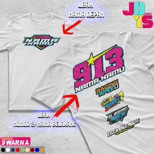 KAOS RACING CUSTOM BISA REQUEST NAMA NOMOR SESUAI KEINGINAN / KAOS DISTRO / KAOS BAHAN KATUN