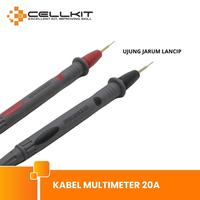 Gambar CELLKIT Kabel Multimeter Multitester Jarum Lancip 20A 10A - 10A dari CELLKIT Kota Surabaya 3 Tokopedia