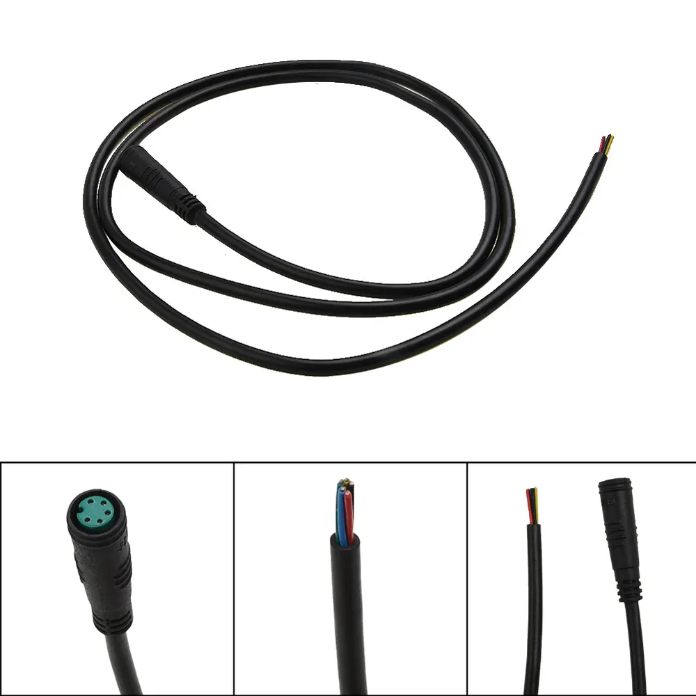 Electric Bicycle Waterproof Base Connector For E-Bike Conversion Cable 2 3 4 5 6 Pin Ebike Display Cable Ebike Bafang Display Ebike Connector Cable Julet Basic Cable