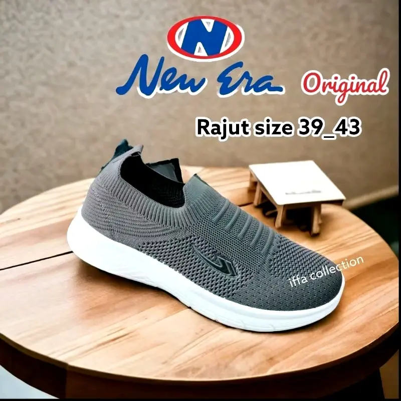 sepatu pria rajut slip,on teebaru Karet 2