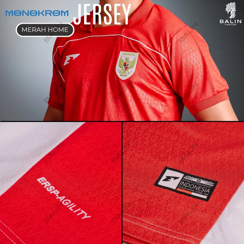Jersey Timnas 2023-2025 FULLPATCH Bahan Embos Monokrom Pria dan Wanita - Tersedia Bigsize Oversize Terlaris 8