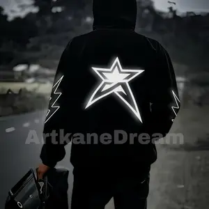 ArtkaneDream - Hoodie Boxy Nyala Reflektif Bigstar Artkane