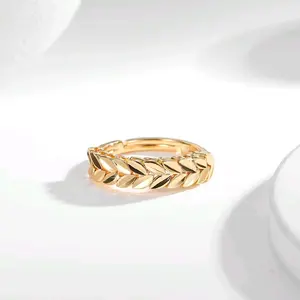 CINCIN DEWASA DAUN GOLD ANTI LUNTUR ANTI GATAL