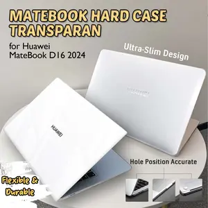 PELINDUNG / COVER for Crystal Skin Cover for Huawei Matebook D16 2024 Protective Shell Case Casing Glossy Frosted Matte Luxury Feel Doff Cover
