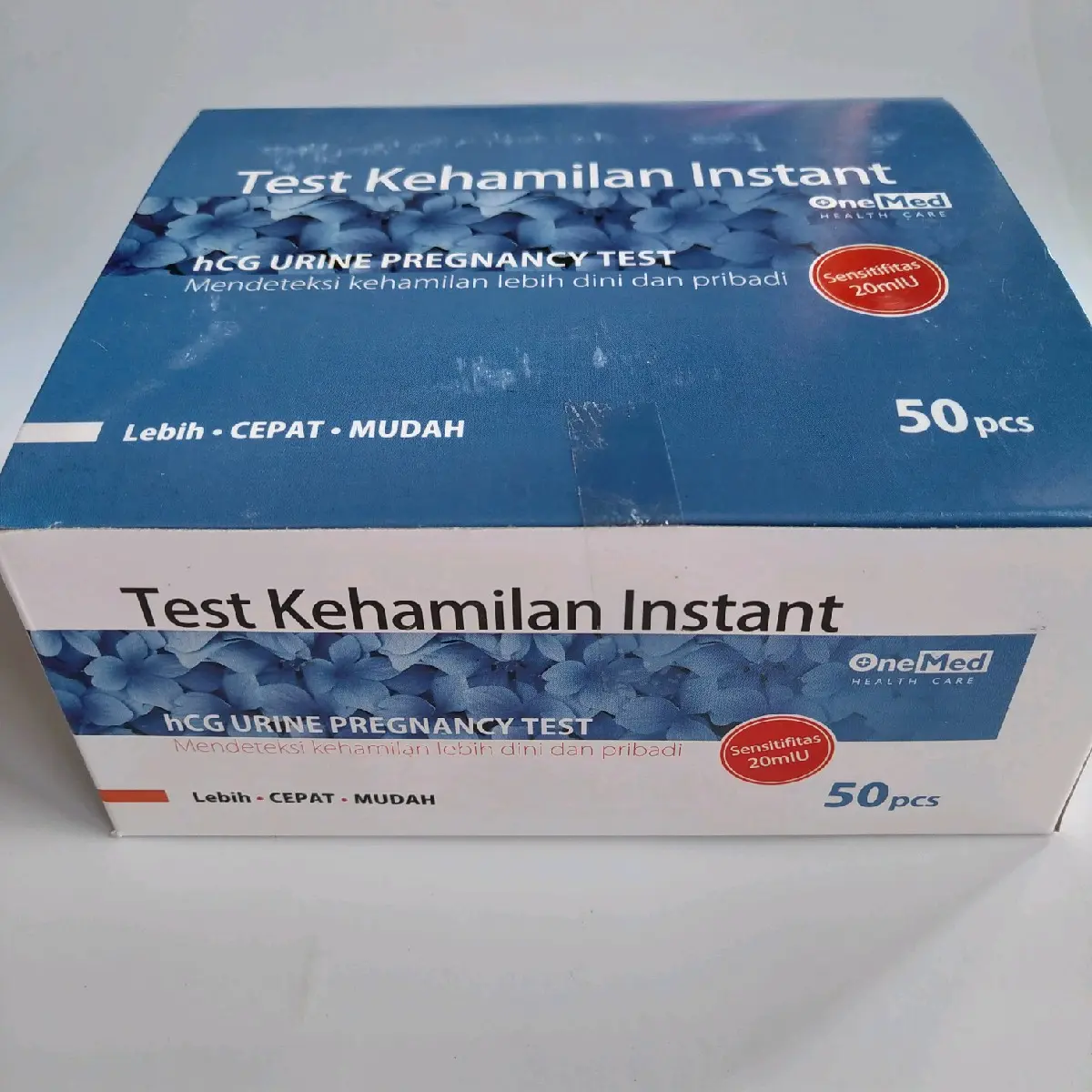 Tes kehamilan onemed/ tes hamil/ tes pack/ hcg test onemed box isi 50