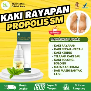 Propolis sm Untuk Kaki Rayapan Telapak kaki bolong-bolong dan Telapak Kaki bau Sudah Halal & Bpom