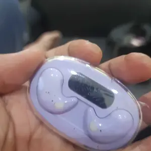 KY X55 Earphone Tidur Suara Stereo Level HiFi, Tahan Air iPX5, Mikrofon Internal, ENC Noise Reduction Layar Digital Cerdas Kontrol Sentuh untuk iPhone dan Android