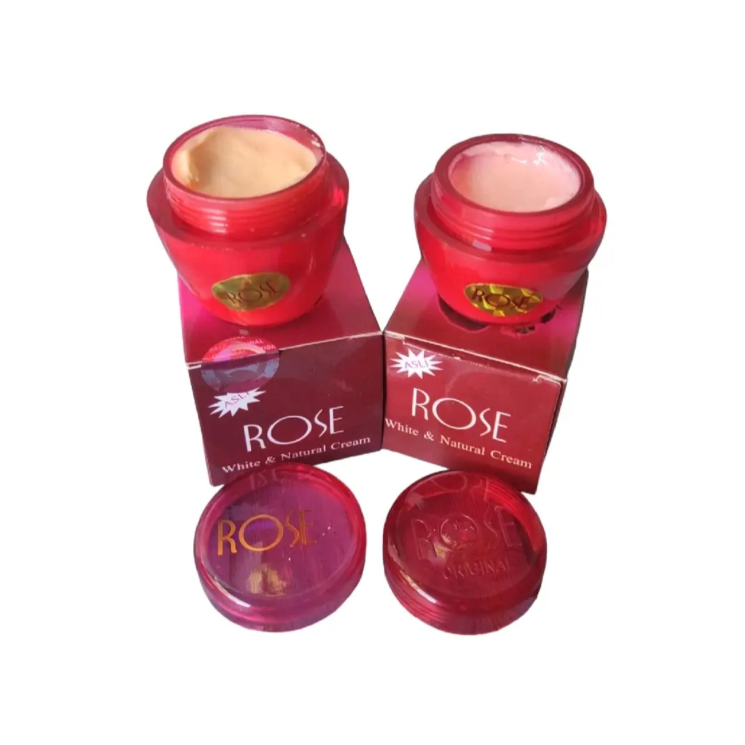 Cream Rose Kuning + Pink Paket 2 IN 1 - Cream Siang Kuning + Cream Malam Pink - Cream Rose 30gr Asli 100% Original Memutihkan Mencerahkan Melembutkan Wajah Pelembab Perawatan Mengencangkan