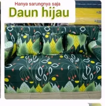 "HANYA SARUNGNYA SAJA" sarung Kasur Sofabed Resleting Letter L Berkualitas dengan Motif Cantik dan Menarik 6