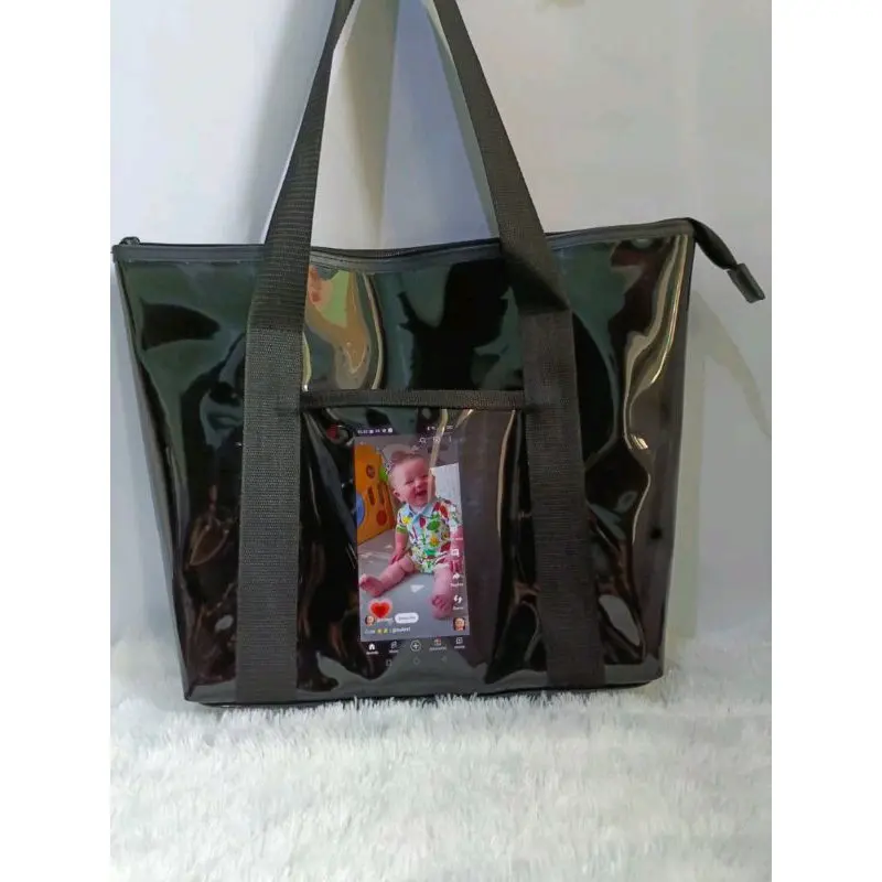 Totebag Wanita Transparan Mika Warna Tas Mika 1