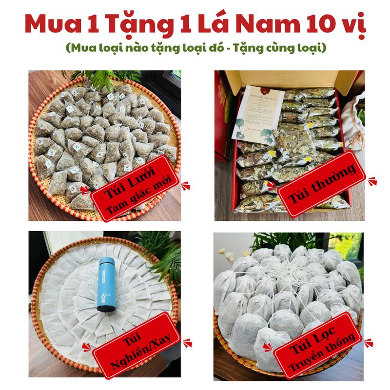   Mua 1 tặng 1  Trà Lá Nam 10 vị Thảo Dược Zone Mua 1 set 30 gói tặng 1 set 30 gói tặng thêm bình ở mã 60 gói túi xay thành phần Lá sen xạ đen lạc tiên giảo cổ lam hoa nhài cỏ ngọt...Nước Trà Chè Tea Chua Nước Trà Chè tral anam vi trà  lá 